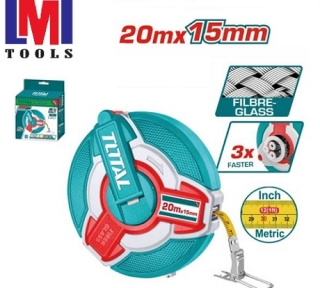 Thước dây sợi thuỷ tinh 20m Total TMTF18206