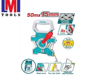 Thước dây sợi thủy tinh 50mx15mm Total TMTF18506