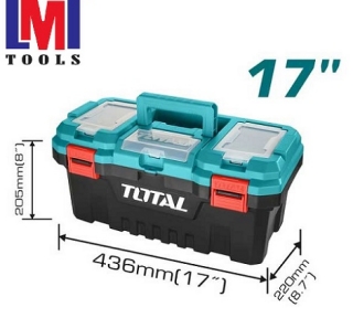 Hộp nhựa đựng công cụ 17 inch khóa nhựa Total TPBX0171