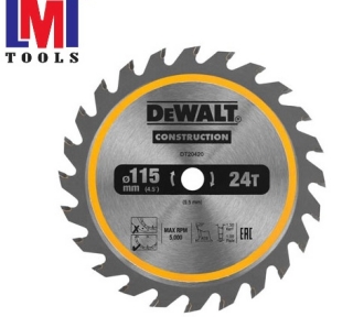 Lưỡi cưa gỗ 115mm 24T DeWalt DT20420-QZ