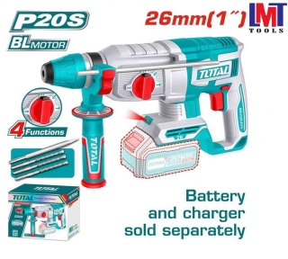 Máy khoan bê tông không chổi than dùng pin 20V TotalTRHLI20268 (không kèm pin & sạc) Máy khoan bê tông không chổi than dùng pin 20V TotalTRHLI20268 (không kèm pin & sạc)