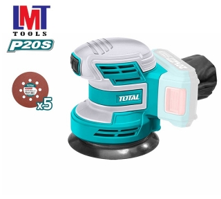 Máy chà nhám tròn dùng pin 20V Total TROSLI2001 Máy chà nhám tròn dùng pin 20V Total TROSLI2001