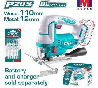 Máy cưa lọng không chổi than dùng pin 20V Total TJSLI1008 (không kèm pin & sạc)  Máy cưa lọng không chổi than dùng pin 20V Total TJSLI1008 (không kèm pin & sạc)