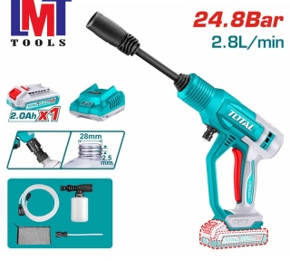 Máy xịt rửa dùng pin 20V Total TPWLI20362 (1 Pin 2.0Ah, 1 Sạc) Máy xịt rửa dùng pin 20V Total TPWLI20362 (1 Pin 2.0Ah, 1 Sạc)