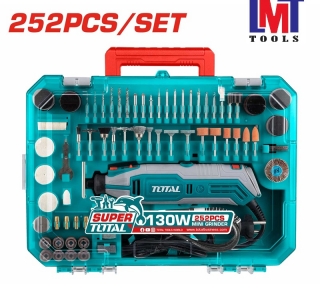 Bộ máy mài khuôn mini 130W Total TG5133261 (Kèm 251 phụ kiện) Bộ máy mài khuôn mini 130W Total TG5133261 (Kèm 251 phụ kiện)